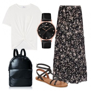 Outfit Gonna floreale