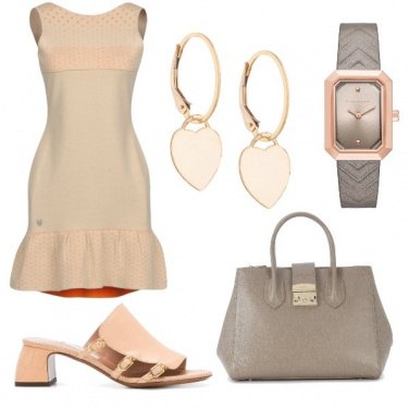 Outfit CMPS Taupe e rosa in grande accordo