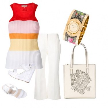 Outfit Righe e colori