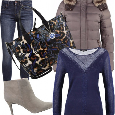 Outfit Denim e grey