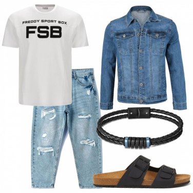 Outfit Jeans Blu Uomo: 44 Outfit Uomo | Bantoa