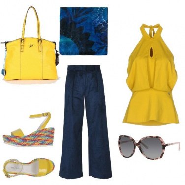 Outfit Yellow summer