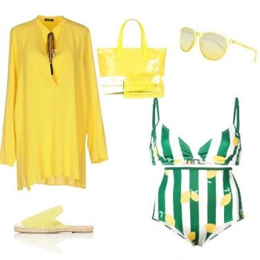 Outfit Giallo sole beach