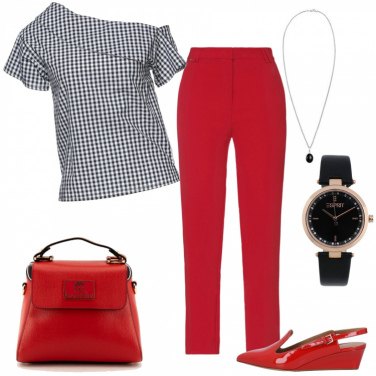 Outfit Pantaloni Rosso Donna: 12 Outfit Donna | Bantoa