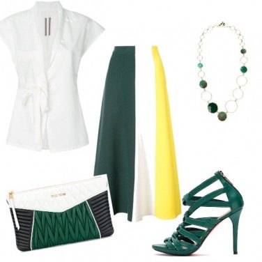 Outfit La gonna multicolore
