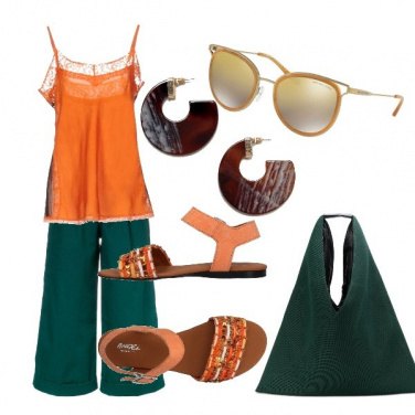 Outfit Verde arancio
