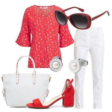 Outfit Camicie Rosso Donna: 2 Outfit Donna | Bantoa