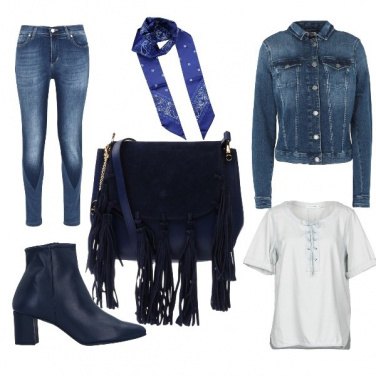 Outfit Rock in blue