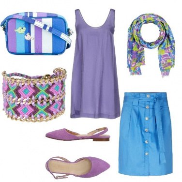 Outfit Blue lavanda look