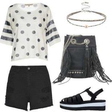 Outfit Rock e pois