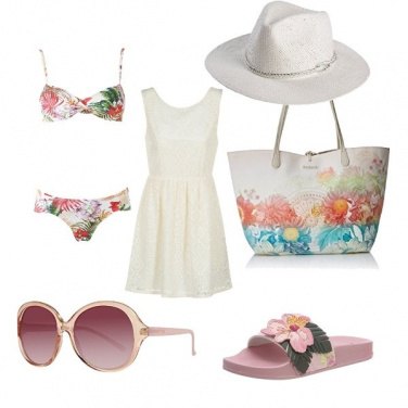 Outfit Fiori al mare
