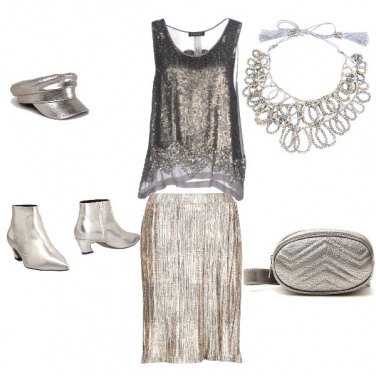 Outfit Disco look grisargent