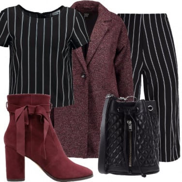 Outfit Pantaloni culotte in inverno...