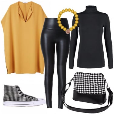 Outfit Pied de poule rock