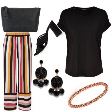 Outfit #Pantalone#Righe