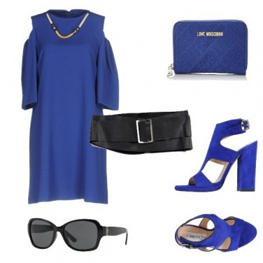 Outfit Matrimonio in Blu Chic