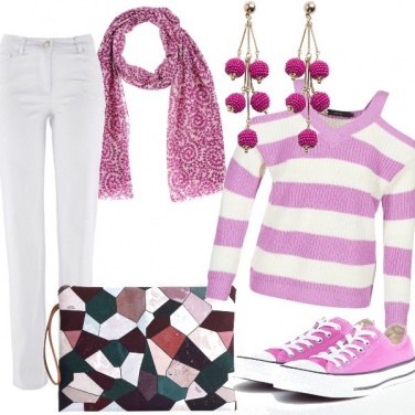 Outfit Una serata informale, in lilla