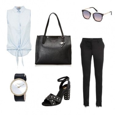Outfit Camicia azzurra