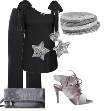 Outfit In nero e grigio