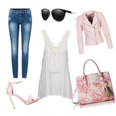 Outfit Serata in rosa