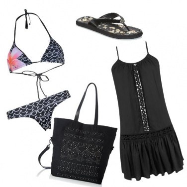 Outfit To the beach in black