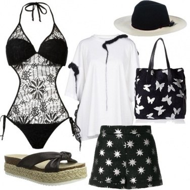 Outfit Star on the beach