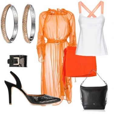 Outfit Sexy in arancio