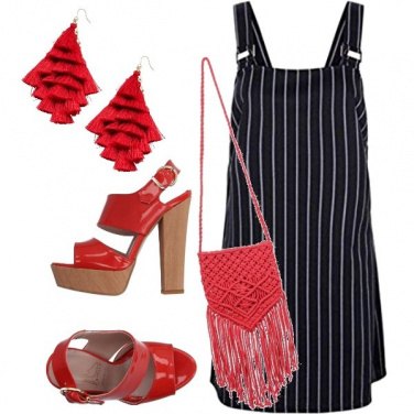 Outfit Red lines