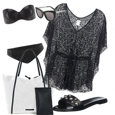 Outfit Beach Black chic