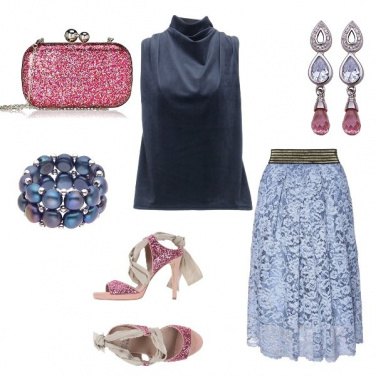 Outfit Paillettes e pizzo tutta la notte