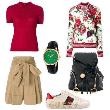Outfit La felpa a fantasia floreale