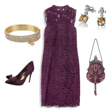 Outfit Amaranto party