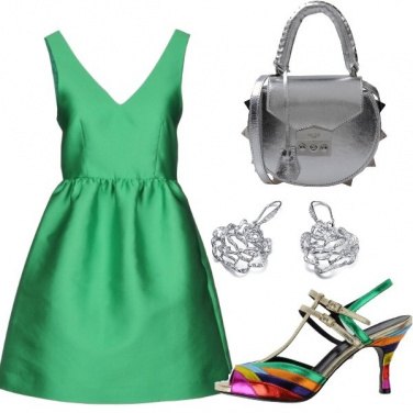 Outfit Vestito verde