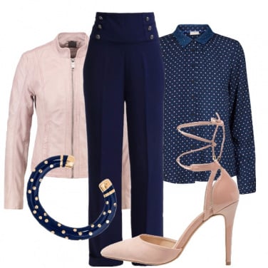 Outfit Pantaloni a vita alta
