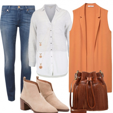 Outfit Un autunno a tutto salmone