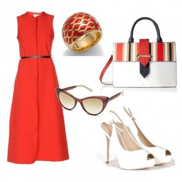 Outfit CMPS Red, Black & White