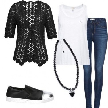 Outfit Bianco e nero