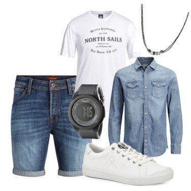 North Sails 2397 - Hombres Blanco - textil Camisetas manga corta Hombre  32,50 €