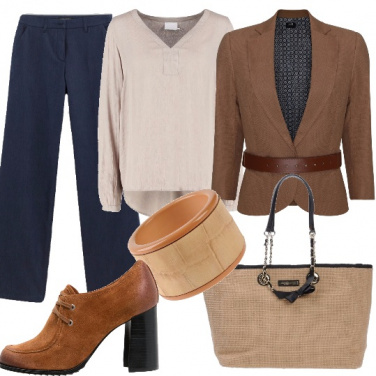 Outfit Blazer con cintura