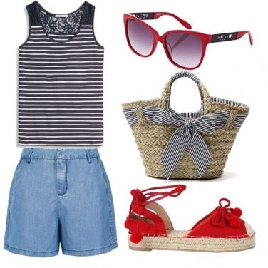 Outfit Un tocco di rosso