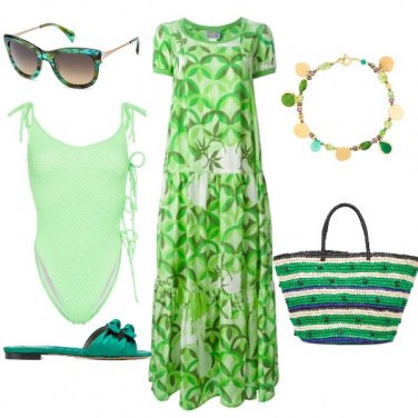 Outfit Lime beachwear