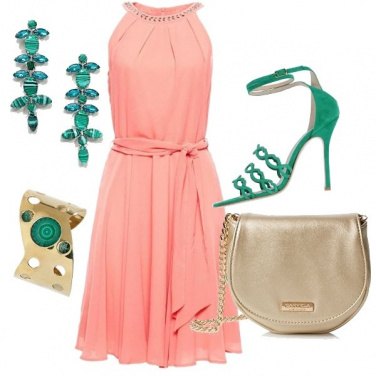 Outfit Rosa e Verde