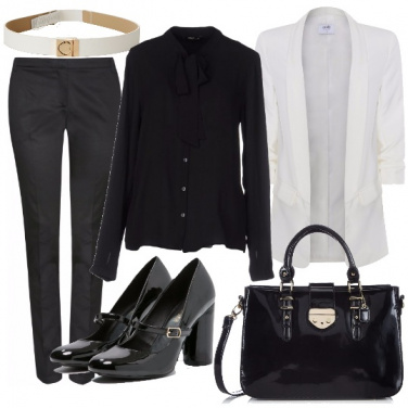 Outfit Vernice, chic e raffinato