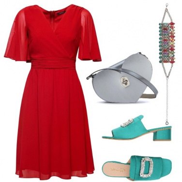 Outfit Rosso di sera
