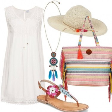 Outfit Etnico al mare