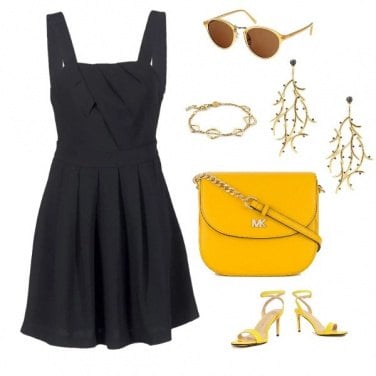 Outfit Gold di sera