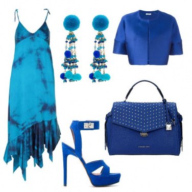 Outfit Blue reale e turchese