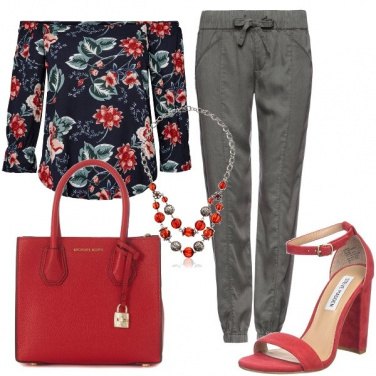 Outfit Tocchi di rosso