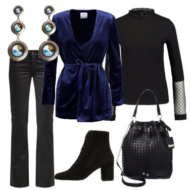 Outfit Velluto blu