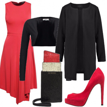 Outfit Il rosso e il nero